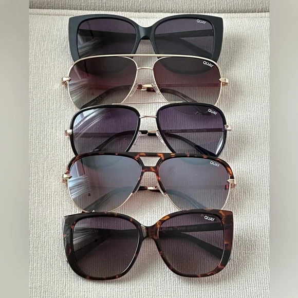 Quay Oversized Polarized Sunglasses Bundle